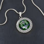 Scotstee Shop - Scotstee Shop Jewelry Henderson Tartan Crest Clan Scotland Tartan Plaid Circle Pendant Necklace Jewelry Gift For Women