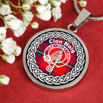 Haig Tartan Gold Circle Necklace,Gold Necklace,Gold Necklace For Women,Necklaces Jewelry For Women,Silver Circle Necklace,Silver Necklace,Sterling Silver Necklace,Tartan Crest Circle Necklaces,tartan jewelry necklace,tartan necklaces,tartan plaid necklace