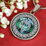 Forbes Tartan Gold Circle Necklace,Gold Necklace,Gold Necklace For Women,Necklaces Jewelry For Women,Silver Circle Necklace,Silver Necklace,Sterling Silver Necklace,Tartan Crest Circle Necklaces,tartan jewelry necklace,tartan necklaces,tartan plaid necklace
