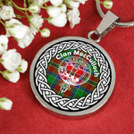 MacCullock Tartan Gold Circle Necklace,Gold Necklace,Gold Necklace For Women,Necklaces Jewelry For Women,Silver Circle Necklace,Silver Necklace,Sterling Silver Necklace,Tartan Crest Circle Necklaces,tartan jewelry necklace,tartan necklaces,tartan plaid necklace