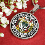 MacMillan Tartan Gold Circle Necklace,Gold Necklace,Gold Necklace For Women,Necklaces Jewelry For Women,Silver Circle Necklace,Silver Necklace,Sterling Silver Necklace,Tartan Crest Circle Necklaces,tartan jewelry necklace,tartan necklaces,tartan plaid necklace
