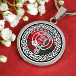 Dunbar Tartan Gold Circle Necklace,Gold Necklace,Gold Necklace For Women,Necklaces Jewelry For Women,Silver Circle Necklace,Silver Necklace,Sterling Silver Necklace,Tartan Crest Circle Necklaces,tartan jewelry necklace,tartan necklaces,tartan plaid necklace