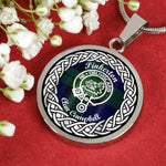 Pinkerton Tartan Gold Circle Necklace,Gold Necklace,Gold Necklace For Women,Necklaces Jewelry For Women,Silver Circle Necklace,Silver Necklace,Sterling Silver Necklace,Tartan Crest Circle Necklaces,tartan jewelry necklace,tartan necklaces,tartan plaid necklace