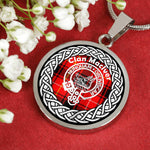 Maclver Tartan Gold Circle Necklace,Gold Necklace,Gold Necklace For Women,Necklaces Jewelry For Women,Silver Circle Necklace,Silver Necklace,Sterling Silver Necklace,Tartan Crest Circle Necklaces,tartan jewelry necklace,tartan necklaces,tartan plaid necklace