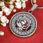 Borthwick Tartan Gold Circle Necklace,Gold Necklace,Gold Necklace For Women,Necklaces Jewelry For Women,Silver Circle Necklace,Silver Necklace,Sterling Silver Necklace,Tartan Crest Circle Necklaces,tartan jewelry necklace,tartan necklaces,tartan plaid necklace
