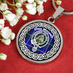 Macneil Tartan Gold Circle Necklace,Gold Necklace,Gold Necklace For Women,Necklaces Jewelry For Women,Silver Circle Necklace,Silver Necklace,Sterling Silver Necklace,Tartan Crest Circle Necklaces,tartan jewelry necklace,tartan necklaces,tartan plaid necklace