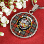 MacLachlan Weathered Clan Scotland Tartan Plaid Circle Pendant Necklace Jewelry Gift For Women,Gold Circle Necklace,Gold Necklace,Gold Necklace For Women,Necklaces Jewelry For Women,Silver Circle Necklace,Silver Necklace,Sterling Silver Necklace,Tartan Crest Circle Necklaces