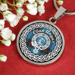 Angus Tartan Gold Circle Necklace,Gold Necklace,Gold Necklace For Women,Necklaces Jewelry For Women,Silver Circle Necklace,Silver Necklace,Sterling Silver Necklace,Tartan Crest Circle Necklaces,tartan jewelry necklace,tartan necklaces,tartan plaid necklace