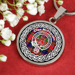 McPherson Tartan Gold Circle Necklace,Gold Necklace,Gold Necklace For Women,Necklaces Jewelry For Women,Silver Circle Necklace,Silver Necklace,Sterling Silver Necklace,Tartan Crest Circle Necklaces,tartan jewelry necklace,tartan necklaces,tartan plaid necklace