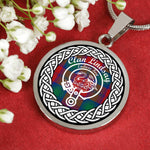 Lindsay Tartan Gold Circle Necklace,Gold Necklace,Gold Necklace For Women,Necklaces Jewelry For Women,Silver Circle Necklace,Silver Necklace,Sterling Silver Necklace,Tartan Crest Circle Necklaces,tartan jewelry necklace,tartan necklaces,tartan plaid necklace