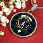 Gunn Modern Clan Scotland Tartan Plaid Circle Pendant Necklace Jewelry Gift For Women,Gold Circle Necklace,Gold Necklace,Gold Necklace For Women,Necklaces Jewelry For Women,Silver Circle Necklace,Silver Necklace,Sterling Silver Necklace,Tartan Crest Circle Necklaces