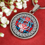 MacTavish Tartan Gold Circle Necklace,Gold Necklace,Gold Necklace For Women,Necklaces Jewelry For Women,Silver Circle Necklace,Silver Necklace,Sterling Silver Necklace,Tartan Crest Circle Necklaces,tartan jewelry necklace,tartan necklaces,tartan plaid necklace