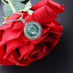 Scotstee Shop - Scotstee Shop Jewelry Gordon Tartan Crest Clan Scotland Tartan Plaid Circle Pendant Necklace Jewelry Gift For Women