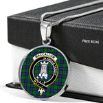 MacCallum Clan Scotland Tartan Plaid Circle Pendant Necklace Jewelry Gift For Women,Gold Circle Necklace,Gold Necklace,Gold Necklace For Women,Necklaces Jewelry For Women,Silver Circle Necklace,Silver Necklace,Sterling Silver Necklace,Tartan Crest Circle Necklaces
