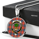 Hamilton Ancient Clan Scotland Tartan Plaid Circle Pendant Necklace Jewelry Gift For Women,Gold Circle Necklace,Gold Necklace,Gold Necklace For Women,Necklaces Jewelry For Women,Silver Circle Necklace,Silver Necklace,Sterling Silver Necklace,Tartan Crest Circle Necklaces
