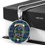 Davidson Of Tulloch Clan Scotland Tartan Plaid Circle Pendant Necklace Jewelry Gift For Women,Gold Circle Necklace,Gold Necklace,Gold Necklace For Women,Necklaces Jewelry For Women,Silver Circle Necklace,Silver Necklace,Sterling Silver Necklace,Tartan Crest Circle Necklaces