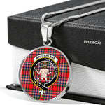 MacFarlane Modern Clan Scotland Tartan Plaid Circle Pendant Necklace Jewelry Gift For Women,Gold Circle Necklace,Gold Necklace,Gold Necklace For Women,Necklaces Jewelry For Women,Silver Circle Necklace,Silver Necklace,Sterling Silver Necklace,Tartan Crest Circle Necklaces