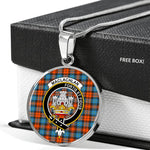 MacLachlan Ancient Clan Scotland Tartan Plaid Circle Pendant Necklace Jewelry Gift For Women,Gold Circle Necklace,Gold Necklace,Gold Necklace For Women,Necklaces Jewelry For Women,Silver Circle Necklace,Silver Necklace,Sterling Silver Necklace,Tartan Crest Circle Necklaces