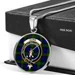 Gunn Modern Clan Scotland Tartan Plaid Circle Pendant Necklace Jewelry Gift For Women,Gold Circle Necklace,Gold Necklace,Gold Necklace For Women,Necklaces Jewelry For Women,Silver Circle Necklace,Silver Necklace,Sterling Silver Necklace,Tartan Crest Circle Necklaces