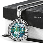 Gordon Crest Tartan Crest Circle Necklaces, Necklaces Jewelry For Women, Gold Circle Necklace, Silver Circle Necklace, Gold Necklace, Silver Necklace, Gold Necklace For Women, Custom Necklace, Sterling Silver Necklace