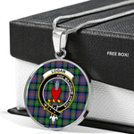 Logan Ancient Clan Scotland Tartan Plaid Circle Pendant Necklace Jewelry Gift For Women,Gold Circle Necklace,Gold Necklace,Gold Necklace For Women,Necklaces Jewelry For Women,Silver Circle Necklace,Silver Necklace,Sterling Silver Necklace,Tartan Crest Circle Necklaces