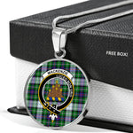 MacKenzie Dress Modern Clan Scotland Tartan Plaid Circle Pendant Necklace Jewelry Gift For Women,Gold Circle Necklace,Gold Necklace,Gold Necklace For Women,Necklaces Jewelry For Women,Silver Circle Necklace,Silver Necklace,Sterling Silver Necklace,Tartan Crest Circle Necklaces