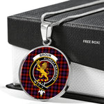 Broun Modern Clan Scotland Tartan Plaid Circle Pendant Necklace Jewelry Gift For Women,Gold Circle Necklace,Gold Necklace,Gold Necklace For Women,Necklaces Jewelry For Women,Silver Circle Necklace,Silver Necklace,Sterling Silver Necklace,Tartan Crest Circle Necklaces