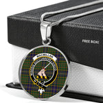 MacMillan Hunting Modern Clan Scotland Tartan Plaid Circle Pendant Necklace Jewelry Gift For Women,Gold Circle Necklace,Gold Necklace,Gold Necklace For Women,Necklaces Jewelry For Women,Silver Circle Necklace,Silver Necklace,Sterling Silver Necklace,Tartan Crest Circle Necklaces