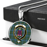 Ogilvie Hunting Ancient Clan Scotland Tartan Plaid Circle Pendant Necklace Jewelry Gift For Women,Gold Circle Necklace,Gold Necklace,Gold Necklace For Women,Necklaces Jewelry For Women,Silver Circle Necklace,Silver Necklace,Sterling Silver Necklace,Tartan Crest Circle Necklaces