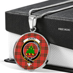 Grant Weathered Clan Scotland Tartan Plaid Circle Pendant Necklace Jewelry Gift For Women,Gold Circle Necklace,Gold Necklace,Gold Necklace For Women,Necklaces Jewelry For Women,Silver Circle Necklace,Silver Necklace,Sterling Silver Necklace,Tartan Crest Circle Necklaces