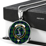 MacNeil of Colonsay Hunting Clan Scotland Tartan Plaid Circle Pendant Necklace Jewelry Gift For Women,Gold Circle Necklace,Gold Necklace,Gold Necklace For Women,Necklaces Jewelry For Women,Silver Circle Necklace,Silver Necklace,Sterling Silver Necklace,Tartan Crest Circle Necklaces