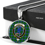 Forsyth Clan Scotland Tartan Plaid Circle Pendant Necklace Jewelry Gift For Women,Gold Circle Necklace,Gold Necklace,Gold Necklace For Women,Necklaces Jewelry For Women,Silver Circle Necklace,Silver Necklace,Sterling Silver Necklace,Tartan Crest Circle Necklaces