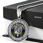 MacLaren Tartan Gold Circle Necklace,Gold Necklace,Gold Necklace For Women,Necklaces Jewelry For Women,Silver Circle Necklace,Silver Necklace,Sterling Silver Necklace,Tartan Crest Circle Necklaces,tartan jewelry necklace,tartan necklaces,tartan plaid necklace
