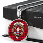 Murray Athole Of Tulloch Clan Scotland Tartan Plaid Circle Pendant Necklace Jewelry Gift For Women,Gold Circle Necklace,Gold Necklace,Gold Necklace For Women,Necklaces Jewelry For Women,Silver Circle Necklace,Silver Necklace,Sterling Silver Necklace,Tartan Crest Circle Necklaces