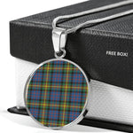MacSporran Clan Scotland Tartan Plaid Circle Pendant Necklace Jewelry Gift For Women,Gold Circle Necklace,Gold Necklace,Gold Necklace For Women,Necklaces Jewelry For Women,Silver Circle Necklace,Silver Necklace,Sterling Silver Necklace,Tartan Crest Circle Necklaces