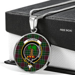 Crosbie Clan Scotland Tartan Plaid Circle Pendant Necklace Jewelry Gift For Women,Gold Circle Necklace,Gold Necklace,Gold Necklace For Women,Necklaces Jewelry For Women,Silver Circle Necklace,Silver Necklace,Sterling Silver Necklace,Tartan Crest Circle Necklaces