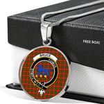 Bruce Clan Scotland Tartan Plaid Circle Pendant Necklace Jewelry Gift For Women,Gold Circle Necklace,Gold Necklace,Gold Necklace For Women,Necklaces Jewelry For Women,Silver Circle Necklace,Silver Necklace,Sterling Silver Necklace,Tartan Crest Circle Necklaces