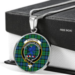 Forsyth Ancient Clan Scotland Tartan Plaid Circle Pendant Necklace Jewelry Gift For Women,Gold Circle Necklace,Gold Necklace,Gold Necklace For Women,Necklaces Jewelry For Women,Silver Circle Necklace,Silver Necklace,Sterling Silver Necklace,Tartan Crest Circle Necklaces