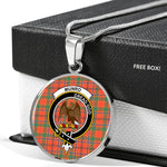 Munro Ancient Clan Scotland Tartan Plaid Circle Pendant Necklace Jewelry Gift For Women,Gold Circle Necklace,Gold Necklace,Gold Necklace For Women,Necklaces Jewelry For Women,Silver Circle Necklace,Silver Necklace,Sterling Silver Necklace,Tartan Crest Circle Necklaces