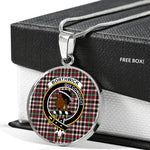 Borthwick Ancient Clan Scotland Tartan Plaid Circle Pendant Necklace Jewelry Gift For Women,Gold Circle Necklace,Gold Necklace,Gold Necklace For Women,Necklaces Jewelry For Women,Silver Circle Necklace,Silver Necklace,Sterling Silver Necklace,Tartan Crest Circle Necklaces