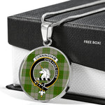 Cunningham Dress Green Dancers Clan Scotland Tartan Plaid Circle Pendant Necklace Jewelry Gift For Women,Gold Circle Necklace,Gold Necklace,Gold Necklace For Women,Necklaces Jewelry For Women,Silver Circle Necklace,Silver Necklace,Sterling Silver Necklace,Tartan Crest Circle Necklaces