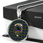 MacDonell Of Glengarry Clan Scotland Tartan Plaid Circle Pendant Necklace Jewelry Gift For Women,Gold Circle Necklace,Gold Necklace,Gold Necklace For Women,Necklaces Jewelry For Women,Silver Circle Necklace,Silver Necklace,Sterling Silver Necklace,Tartan Crest Circle Necklaces