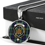 MacKenzie Clan Scotland Tartan Plaid Circle Pendant Necklace Jewelry Gift For Women,Gold Circle Necklace,Gold Necklace,Gold Necklace For Women,Necklaces Jewelry For Women,Silver Circle Necklace,Silver Necklace,Sterling Silver Necklace,Tartan Crest Circle Necklaces