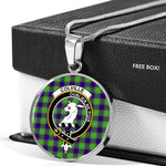 Colville Clan Scotland Tartan Plaid Circle Pendant Necklace Jewelry Gift For Women,Gold Circle Necklace,Gold Necklace,Gold Necklace For Women,Necklaces Jewelry For Women,Silver Circle Necklace,Silver Necklace,Sterling Silver Necklace,Tartan Crest Circle Necklaces