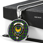 Durie Clan Scotland Tartan Plaid Circle Pendant Necklace Jewelry Gift For Women,Gold Circle Necklace,Gold Necklace,Gold Necklace For Women,Necklaces Jewelry For Women,Silver Circle Necklace,Silver Necklace,Sterling Silver Necklace,Tartan Crest Circle Necklaces