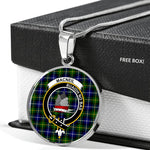 MacNeil Of Barra Modern Clan Scotland Tartan Plaid Circle Pendant Necklace Jewelry Gift For Women,Gold Circle Necklace,Gold Necklace,Gold Necklace For Women,Necklaces Jewelry For Women,Silver Circle Necklace,Silver Necklace,Sterling Silver Necklace,Tartan Crest Circle Necklaces