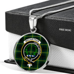 MacArthur Modern Clan Scotland Tartan Plaid Circle Pendant Necklace Jewelry Gift For Women,Gold Circle Necklace,Gold Necklace,Gold Necklace For Women,Necklaces Jewelry For Women,Silver Circle Necklace,Silver Necklace,Sterling Silver Necklace,Tartan Crest Circle Necklaces