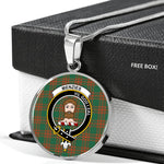 Menzies Green Ancient Clan Scotland Tartan Plaid Circle Pendant Necklace Jewelry Gift For Women,Gold Circle Necklace,Gold Necklace,Gold Necklace For Women,Necklaces Jewelry For Women,Silver Circle Necklace,Silver Necklace,Sterling Silver Necklace,Tartan Crest Circle Necklaces