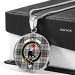 Glen Grey Clan Scotland Tartan Plaid Circle Pendant Necklace Jewelry Gift For Women,Gold Circle Necklace,Gold Necklace,Gold Necklace For Women,Necklaces Jewelry For Women,Silver Circle Necklace,Silver Necklace,Sterling Silver Necklace,Tartan Crest Circle Necklaces