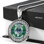 Nixon Crest Tartan Crest Circle Necklaces, Necklaces Jewelry For Women, Gold Circle Necklace, Silver Circle Necklace, Gold Necklace, Silver Necklace, Gold Necklace For Women, Custom Necklace, Sterling Silver Necklace